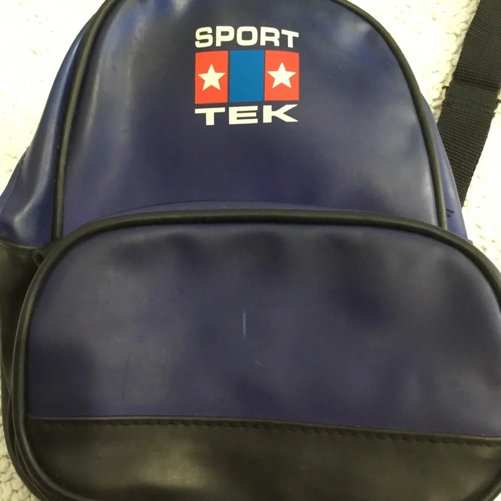 Vintage Y2K SPORT TEK Mini vinyl Backpack